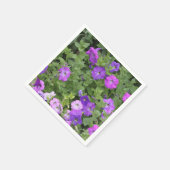 Frühjahr Sommer Floral Lila Petunia Blume Dekorati Serviette (Ecke)