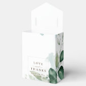 Frühjahr Sommer grün Blätter Geschenkschachtel (Geöffnet)