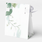 Frühjahr Sommer grün Blätter Geschenkschachtel (Rückseite)