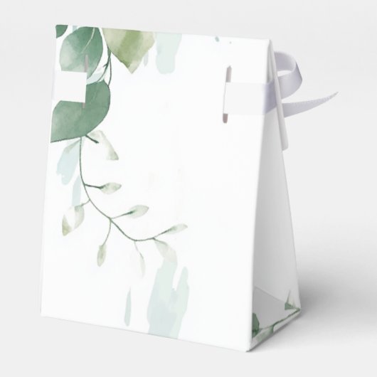 Frühjahr Sommer grün Blätter Geschenkschachtel (Rückseite)