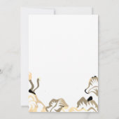 Frühjahr Sommer Herbst Leaf Boho Minimale Hochzeit Einladung (Rückseite)