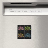 Frühjahr Sommer Herbst Winter Baum Magnet (In Situ (Geschirrspüler))