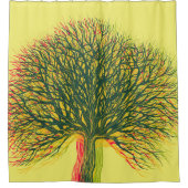 Frühjahr Sommer Herbst Winterbaum #2 Duschvorhang (Vorderseite)