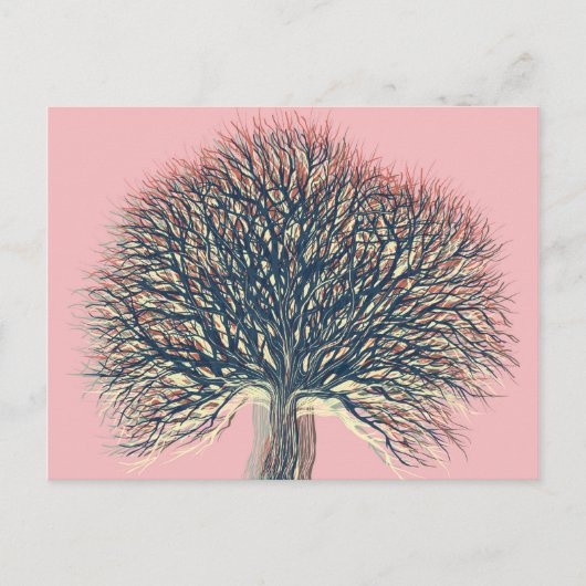 Frühjahr Sommer Herbst Winterbaum #2 Postkarte (Vorderseite)