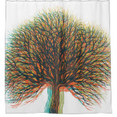 Frühjahr Sommer Herbst Winterbaum #3 Duschvorhang (Vorderseite)