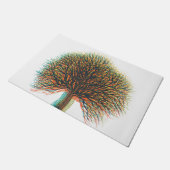 Frühjahr Sommer Herbst Winterbaum #3 Fußmatte (Schrägansicht)