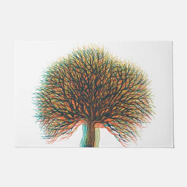 Frühjahr Sommer Herbst Winterbaum #3 Fußmatte (Vorderseite)