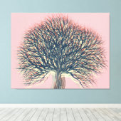 Frühjahr Sommer Herbst Winterbaum #3 Leinwanddruck (Insitu (Holzboden))