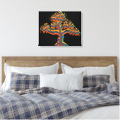 Frühjahr Sommer Herbst Winterbaum #4 Leinwanddruck (Insitu (Schlafzimmer))