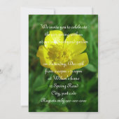 Frühjahr, Sommer Hinterhof Party Einladung (Rückseite)