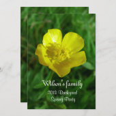 Frühjahr, Sommer Hinterhof Party Einladung (Vorne/Hinten)