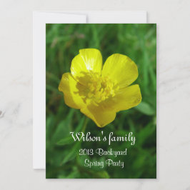 Frühjahr, Sommer Hinterhof Party Einladung