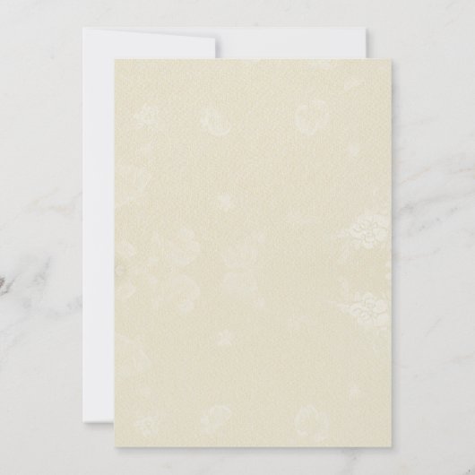 Frühjahr Sommer Hochzeitgrün Blätter Save the Date Einladung (Rückseite)