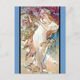 Frühjahr Sommer Winter Postkarte