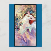 Frühjahr Sommer Winter Postkarte (Vorderseite)