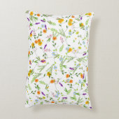 Frühjahr Sommerwilde Blume Dekokissen (Rückseite(Vertikal))