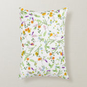 Frühjahr Sommerwilde Blume Dekokissen (Vorderseite(Vertikal))