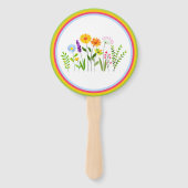 Frühjahr Sommerwilde Blume Fächer (Rückseite)