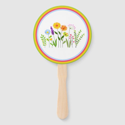 Frühjahr Sommerwilde Blume Fächer (Vorderseite)