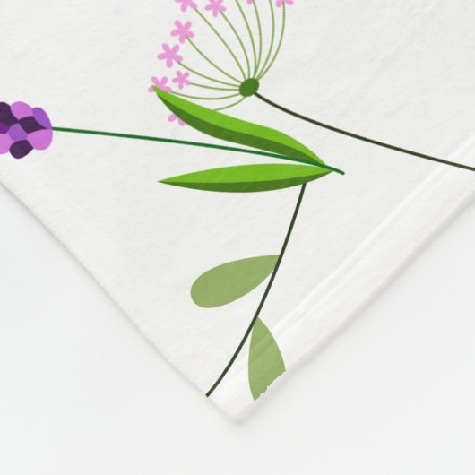 Frühjahr Sommerwilde Blume Fleecedecke (Ecke)