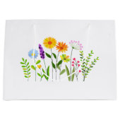 Frühjahr Sommerwilde Blume Große Geschenktüte (Vorderseite)