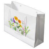 Frühjahr Sommerwilde Blume Große Geschenktüte (Vorderseite Schrägansicht)