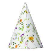 Frühjahr Sommerwilde Blume Partyhütchen (Rückseite)