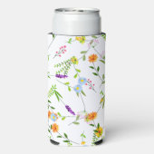 Frühjahr Sommerwilde Blume Selters Dosenkühler (Seltzer Rückseite)