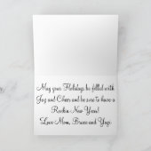 Frühjahr-Spatzen Feiertagskarte (Innenseite)