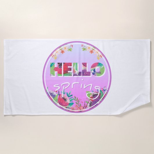 Frühjahr Strandtuch (Vorderseite)
