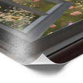 Frühjahr und Meeresfenster Fotodruck (Ecke)