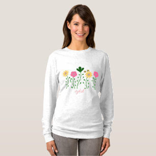 Frühjahr und Sommer Blumen anpassen Frauen T-Shirt