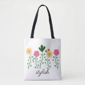 Frühjahr und Sommer Blumen anpassen Frauen Tasche (Vorderseite)