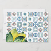 Frühjahr und Sommer Save the Date Einladung (Rückseite)