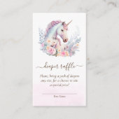 Frühjahr Unicorn Kinderduschmaschine Windelwanne Begleitkarte (Vorderseite)