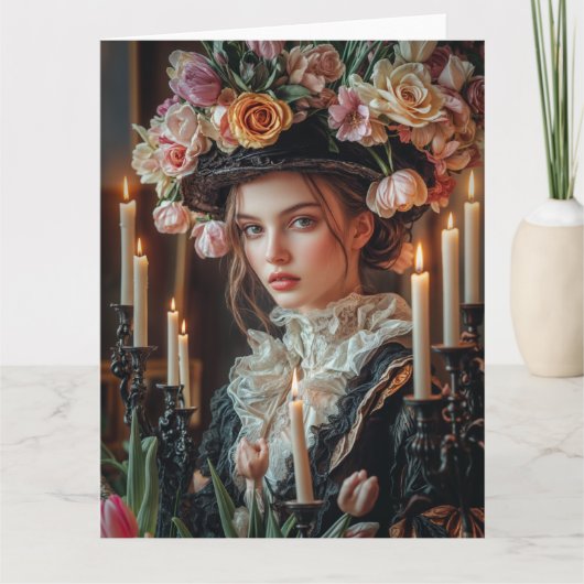 Frühjahr Viktorianisch Goth 2025 Design 1 Karte (Vorderseite)