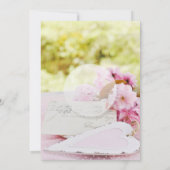 Frühjahr Vintage Blume Liebhaber editierbare Hochz Einladung (Rückseite)