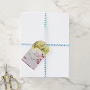 Frühjahr Vintage Blume Liebhaber Hochzeit Geschenkanhänger