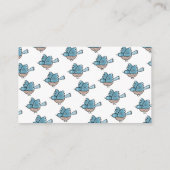 Frühjahr Vögel Windeln Windeln Raffle Baby Dusche Begleitkarte (Rückseite)