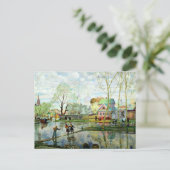 Frühjahr von Boris Kustodiev Postkarte (Stehend Vorderseite)