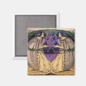 Frühjahr von Frances Macdonald Magnet (Vorderseite/Rückseite)