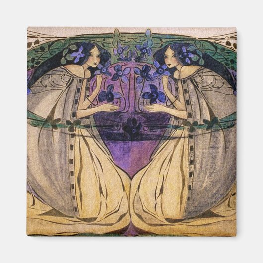 Frühjahr von Frances Macdonald Magnet (Vorne)