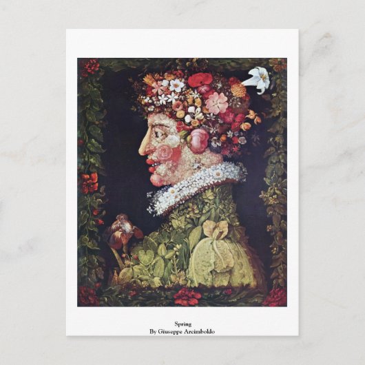 Frühjahr von Giuseppe Arcimboldo Postkarte (Vorderseite)