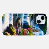 Frühjahr Wasserfall 1 Case-Mate iPhone Hülle (Rückseite (Horizontal))