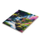 Frühjahr Wasserfall 1 Fliese (Seite)