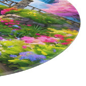 Frühjahr Wasserfall 1 Schneidebrett (Ecke)