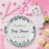 Frühjahr Wasserfarbe Babydusche Pappteller (Party)