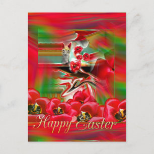 Frühjahr Wiederbelebung Abstrakt Ostern Postkarte