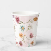 Frühjahr-Wildblume Babydusche Papiertücher Pappbecher (Rechts)