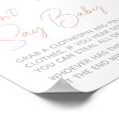 Frühjahr Wildblume Babydusche Say Baby nicht Poster (Ecke)